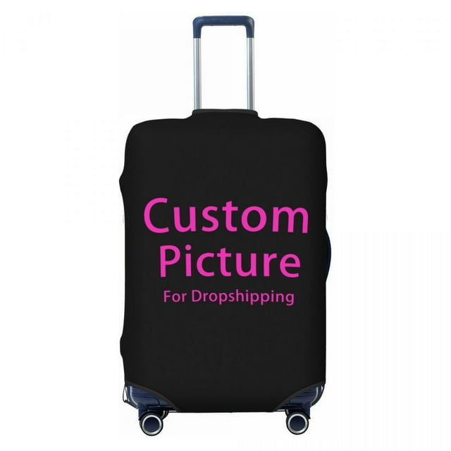 Housse de Valise Personnalisée avec Photo Logo, Mignonne, Impression DIY Personnalisée, Protège-Valise pour 18-32 Pouces