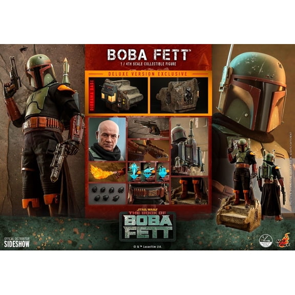 Boba Fett Deluxe Version Hot Toys Quarter Scale 1/4 Figure Star Wars IN STOCK