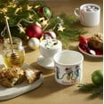 thumbnail image 5 of Butter Bell® Crock – Farmhouse Honey Bee Christmas Light Pattern Ceramic Butter Holder with Lid, Keeper for Spreadable Butter, 5 of 5