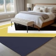 thumbnail image 4 of Black Yellow Lines Large Area Rugs 8x10 ft Geometric Abstract Black Yellow Blue Texture Washable Rug Non Slip Indoor Carpet Absorbent Floor Mat for Living Room Bedroom Dining Room, 4 of 9