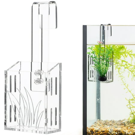 

Fish Bone Implant Cup Tank Hanging Wall Planters Acrylic Flowerpot