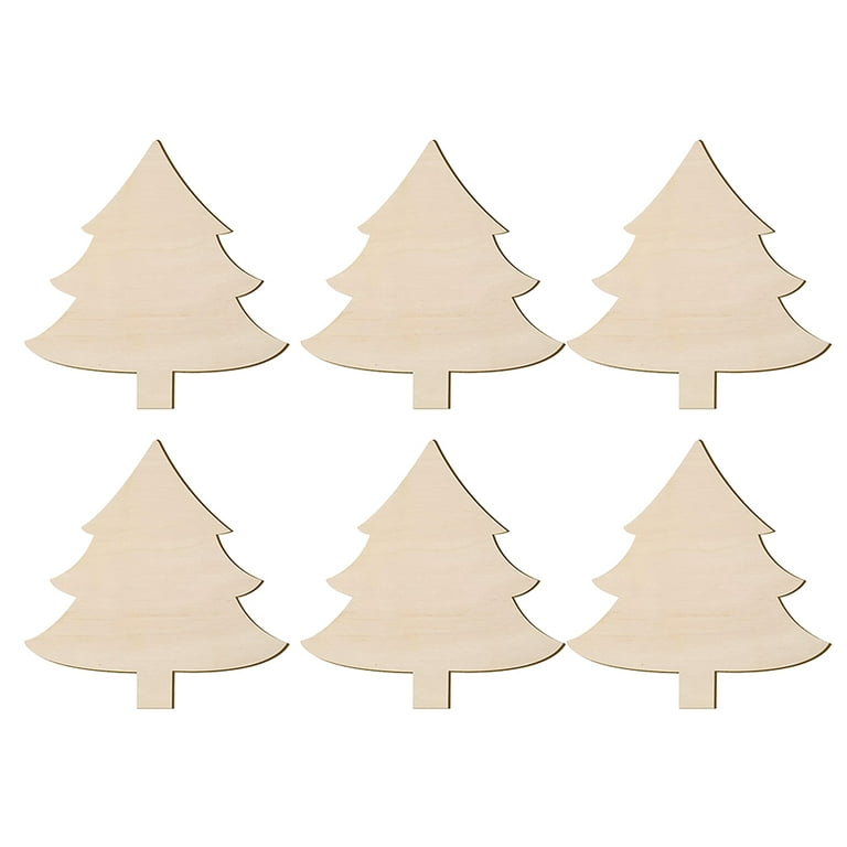 Unfinished Blank Wooden Christmas Bell Shape Plywood Cutout para