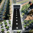thumbnail image 2 of Weed Barrier Landscape Fabric, 23.6in x 393.7in Non-Woven Gardening Ground Cover, Heavy Duty Agriculture Mulch, Black Soil Control Mat for Farms, 2 of 8