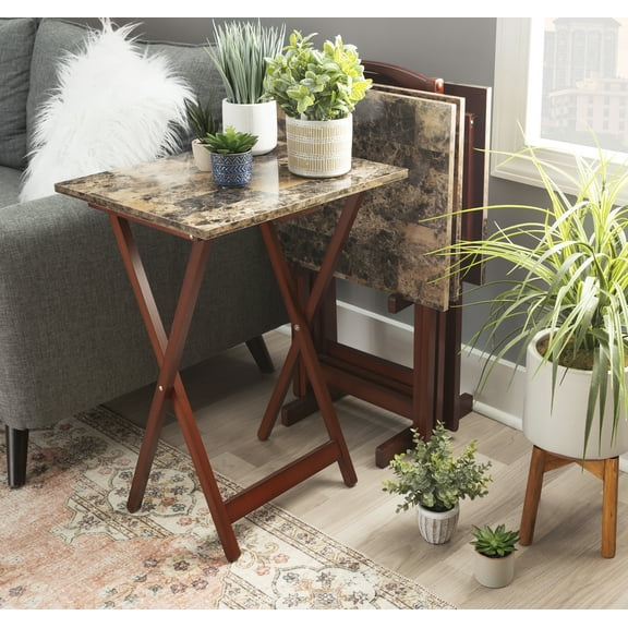 Folding TV Tray Dinner Tables