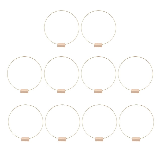 simhoa 10 Pieces Metal Floral Hoop Centerpiece Craft Hoop Rings for Banquet Wedding 30cm