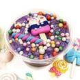 thumbnail image 6 of Magik Handmade Unicorn/Rainbow Jelly Birthday Cake Cup Cake Slime Glossy Butter Stretchy Charm (Grape Jello+Rainbow Jelly, 4oz+4oz), 6 of 7