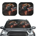 thumbnail image 2 of Sikiie Cool Tiger Print Foldable Car Windshield Sun Visor, Car Window Sunshade Suitable for Sedan, SUV and Truck Car Accessories-Large, 2 of 6