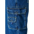 thumbnail image 5 of Boulder Creek By Kingsize Men's Big & Tall  12" Side Elastic Denim Cargo Shorts, 5 of 6