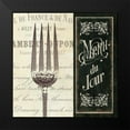 thumbnail image 2 of Pela Studio 20x20 Black Modern Framed Museum Art Print Titled - French Menu II, 2 of 5