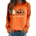 thumbnail image 3 of Spooky Goose Ghost Halloween Sweatshirts for Women 2025 Crewneck Funny Ghost Graphic Sweatshirt Pullover Tops, 3 of 6