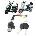 Ignition Key Switch 3 Wire Position for Electric Scooter EBike Lock