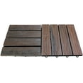 thumbnail image 2 of EMSCO Group Interlocking Wood Floor Tiles - 12" x 12" Paver - Grey Wood - 12/pk, 2 of 5