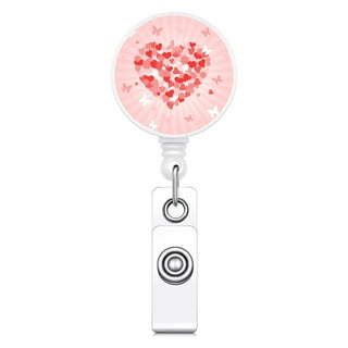  Retractable Badge Reel, Cute Badge Reels for Nurse