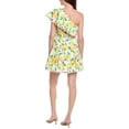 thumbnail image 2 of Adrianna Papell womens  One-Shoulder Ruffle Mini Dress, 14, Yellow, 2 of 3