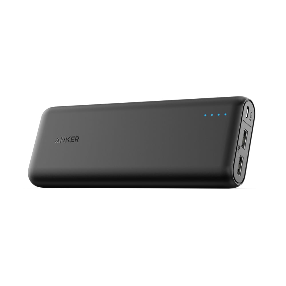 Choir thirst Glossary Anker Portable Charger 20000mAh Power Bank 2-Port Battery Pack |PowerCore  Essential 20K|Black - Walmart.com