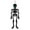 Black, variant on QLUEWX Halloween Glitter Skeleton Hanging Decorations, 26.1" Black DIY Glitter Paper Skeleton Hanging Decor, Poseable Halloween Party Decorations, Halloween Decor for Home Haunted House Wall