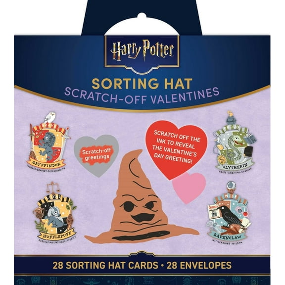 Harry Potter Harry Potter: Sorting Hat Scratch-Off Valentines: School Valentines, (Paperback)