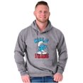 thumbnail image 5 of Hefty Smurf Tattooed Wild Thing Funny Hoodie Sweatshirt Women Men Brisco Brands S, 5 of 6