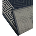 thumbnail image 6 of Furnish My Place Outdoor Collection Geometric Area Rug - 2 ft. x 3 ft. Navy, Contemporary Style Water Proof Rug for Garden, Bedroom, Patio, Balcony, 6 of 7