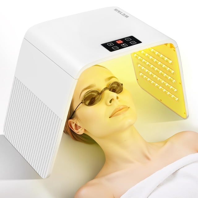 Mascarilla LED con terapia de luz roja de 7 colores para el cuidado de la piel del rostro