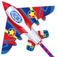 thumbnail image 1 of Cometas De Avión De Combate Honbo De 58 Pulgadas Para Niños, Cometa Fácil De Volar Para Adultos Con Carrete De Cometa Y Cometa Principiante De Cuerda De 200 Pies Para Viaje A La Playa, 1 of 7