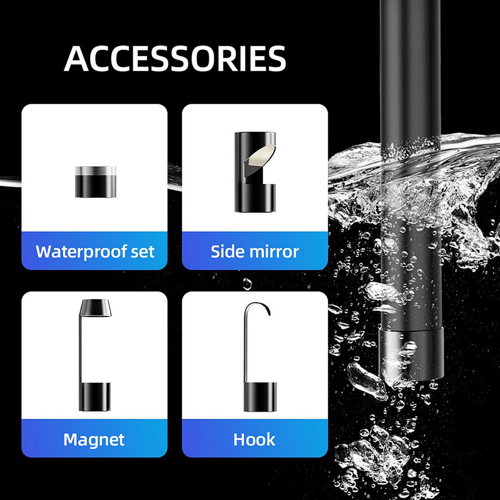 2.0 MP Wireless Endoscope 5.5mm WiFi Inspection Camera 1080P HD Borescope Snake Pipe Camera With 6 Led ,Various Applicable