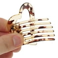 thumbnail image 5 of Unique Bargains 1 Pc Fashion Heart-Shaped Hollow Hair Clips Hairdo Clip Light Brown, 5 of 5
