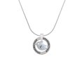 thumbnail image 2 of Delight Jewelry Silvertone Little Bird Initial - C - Silvertone Grandmother Ring Charm Necklace, 18", 2 of 4