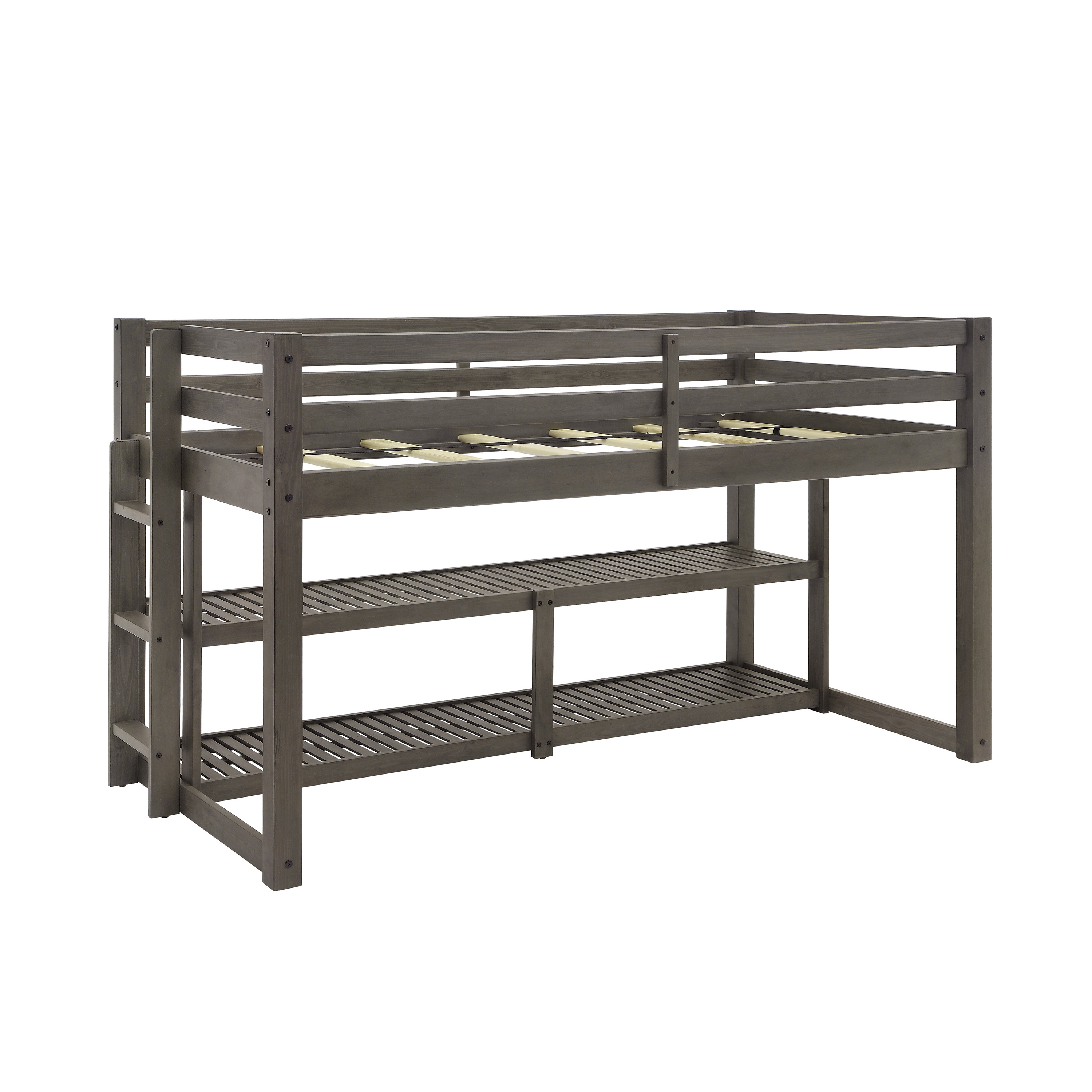 Better Homes and Gardens Greer Twin Loft Storage Bed, Gray - image 10 of 11