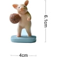 thumbnail image 2 of Figuras de cerdos de jardín de hadas en miniatura - Devoción del cerdo de baloncesto, 2 of 4