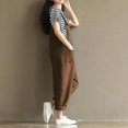 thumbnail image 2 of Peto con bolsillos grandes para mujer, mono informal holgado, pantalones, monos lisos, 2 of 3