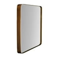 Highland Bronze 24" x 36" Rounded Corner Mirror, Rectangular Framed