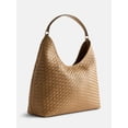 thumbnail image 3 of Scenario Women's Faux Leather Woven Hobo Shoulder Bag, Brown Spaniel, 3 of 5