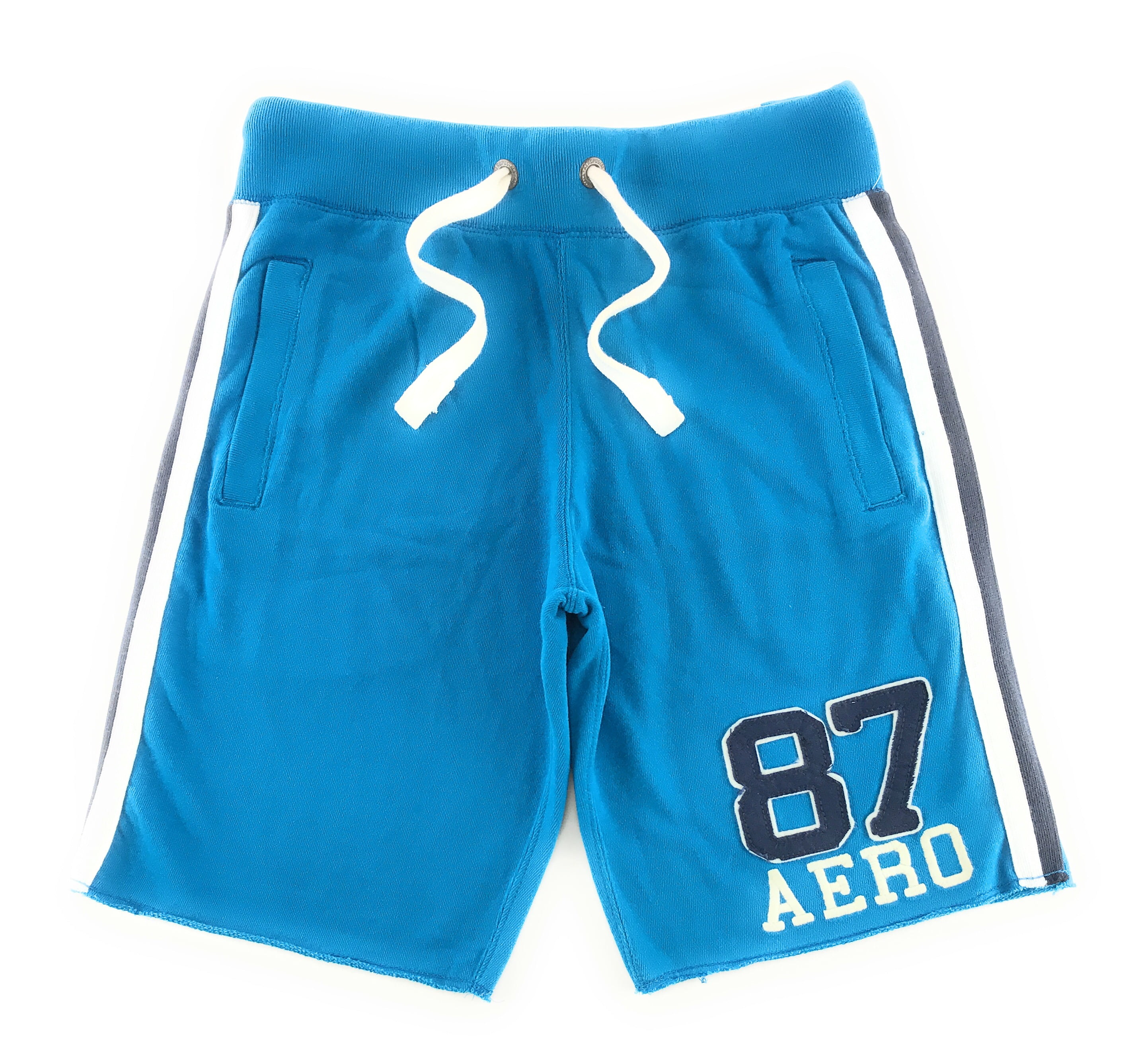 Aeropostale Mens Fleece Athletic Shorts XSmall Aqua 3527