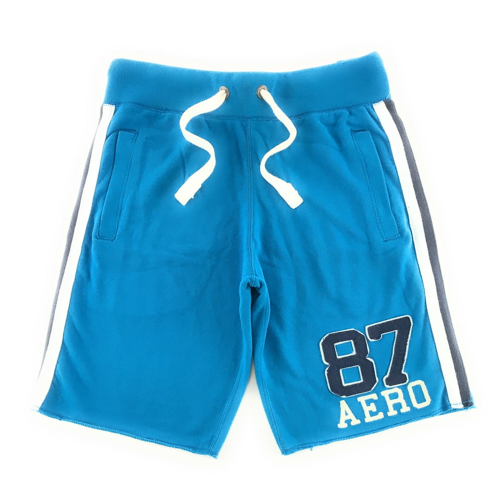 Aeropostale Aeropostale Mens Fleece Athletic Shorts XSmall Aqua 3527
