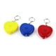 thumbnail image 1 of 3 piezas 60" 1.5M amarillo rojo azul llavero de plástico en forma de corazón con botón de presión cinta métrica retráctil regla, 1 of 2