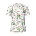 thumbnail image 5 of Wukai Frog and Mushrooms Print Men's Short-Sleeved Mesh T-Shirt,Quick-Dry Short Sleeve Workout T-Shirt-5X-Large, 5 of 8
