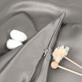 thumbnail image 4 of Silk Pillowcase Both Side Silk Care For Hair And Skin With Zipper Grey Standard, 4 of 8