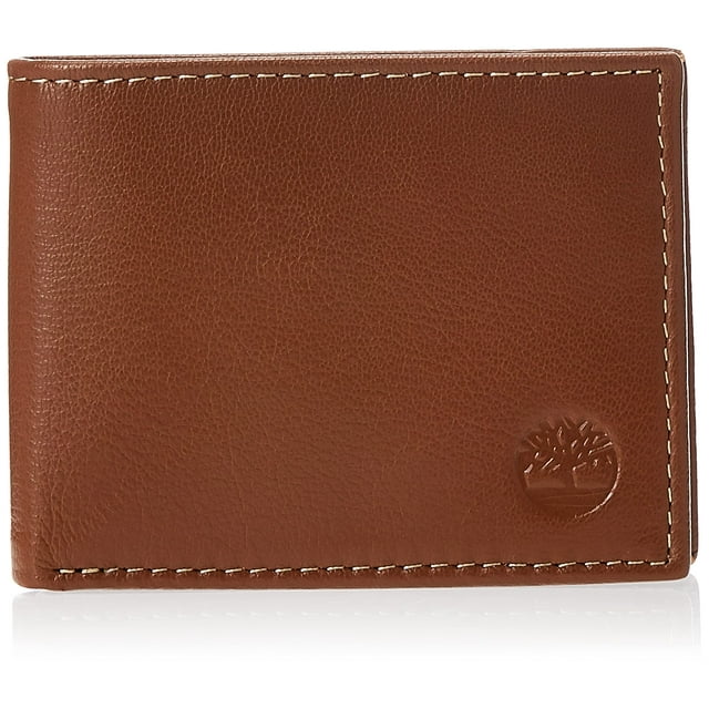 Cartera Timberland Blix Slimfold de piel para hombre, color canela
