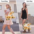 thumbnail image 6 of Large Capacity Tote Bag,Newspaper Text Sunflower Pattern Handbag Fashion Luxury Tote Bag,15.7"x13"x 5.1" Inches,Laptop Compatible, 6 of 6