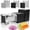 Black-1/2in & 3/8in & 1/4in, variant on Sopito Electric Potato Cutter, Stainless Steel French Fry Cutter with 1/2in Blade & 3/8in Blade Great for Potatoes Cucumbers Carrots
