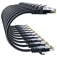 thumbnail image 1 of Cable Ethernet de 10 Gbps, Cat 6, 1 pie, 10 unidades, negro, 10 Gsupxsel, 1 of 7
