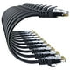 thumbnail image 1 of Cable Ethernet de 10 Gbps, Cat6, 14 pies, 10 unidades, negro, 10 Gsupxsel, 1 of 7