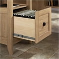 thumbnail image 4 of Pemberly Row Transitional Wood L-Shaped Desk in Dover Oak/Slate, 4 of 6