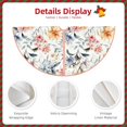 thumbnail image 3 of Rateoe Lilies Flowers Pattern Christmas Tree Skirt with Ties , Christmas Tree Decorations, Farmhouse Christmas Decor Xmas Holiday Decorations-36", 3 of 6