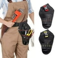 thumbnail image 3 of QHUDLV Tool Belt Pouches,Tool Pouch,Professional Electrician Pouch,Multi-Pocket Belt Organizer,Detachable & Adjustable Single Side Belt ToolPouch for HVAC Craftsman Contractor Electricians Carpenter, 3 of 9