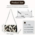 thumbnail image 6 of TSOVTHRID Brown Cow Pattern Clutch Purse Evening Bag for Women Formal Evening Purses with Chain Leather Party Handbag for Wedding Cocktail Elegance Charm, 6 of 7