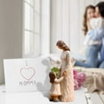 thumbnail image 2 of YWIYIUD Mother Daughter Son Resin Statue Table Centerpiece Decor Gifts for Women Mom SculptedHandPainted Figure Meaningful Gifts for Birthday Thanksgiving Mother's Day, 2 of 8