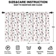 thumbnail image 2 of Blackout Kids Curtains,White Cow Heart Pattern Childrens Insulated Curtains Set Of 2,Bedroom Essentials,Toddler Room Decor 42x54in(106x137cm), 2 of 5