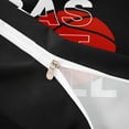 thumbnail image 4 of Castle Fairy Minimalist Red Basketball Graphic Duvet Cover King, Sport Theme King Bedding, Black Red,Black Reversible,3 Pieces,1 Duvet Cover and 2 Pillowcases, 4 of 6